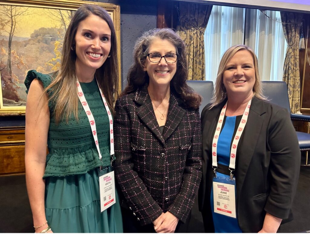 NRLC Directors Kristin Beckner (left) and Jeanie Barrere (right) with Union Pacific CEO Beth Whited.